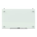 Quartet Infinity Magnetic Glass Dry Erase Cubicle Board, 18 x 30, White PDEC1830